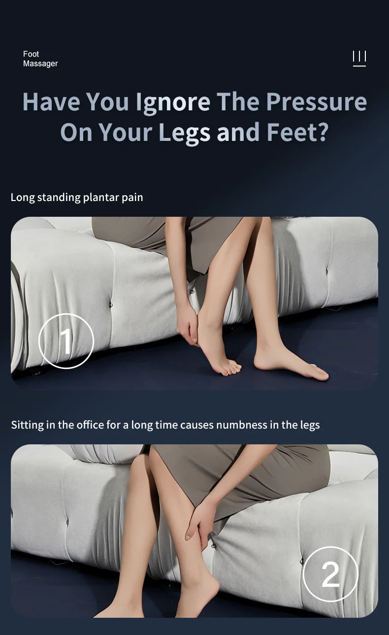 Multifunctional Shiatsu Foot and Calf Massager with Soothing Heat - 8