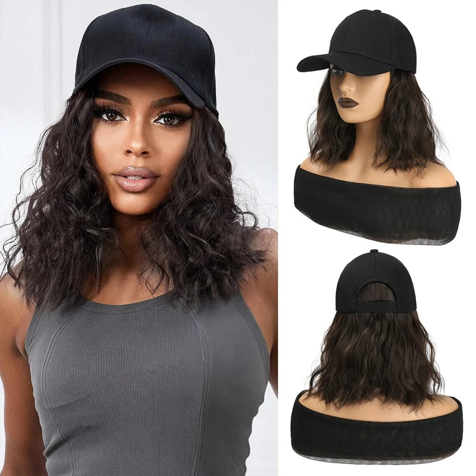 Curly Hair Extension Baseball Cap for Instant Style - 9