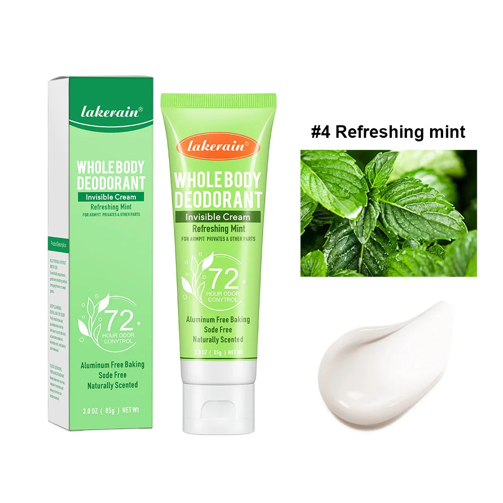 72-Hour Invisible Whole Body Deodorant Cream for All-Day Freshness