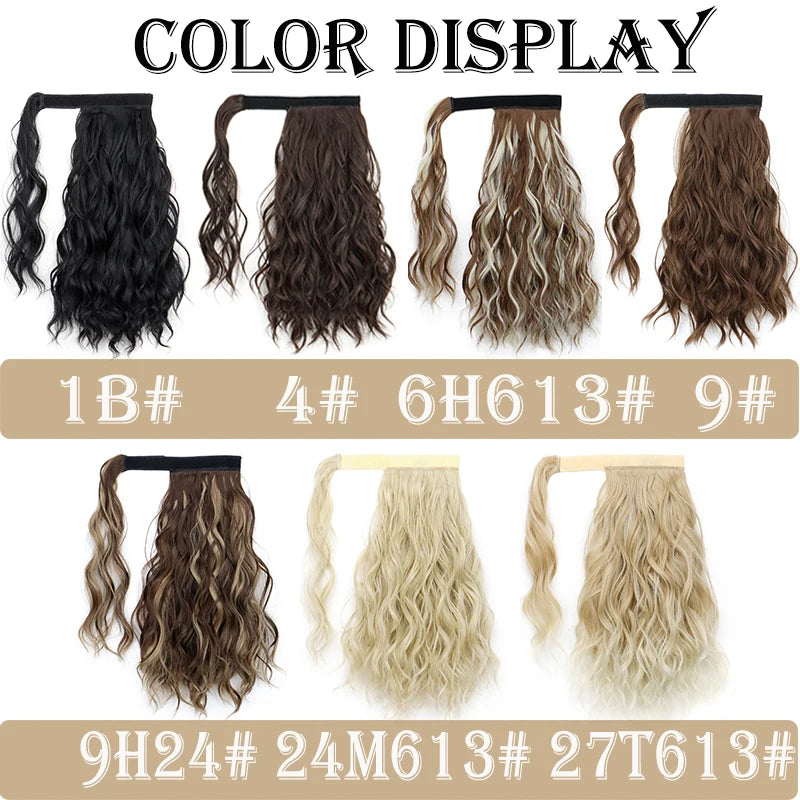 14-Inch Wavy Wrap-Around Clip-In Ponytail Hair Extension - 3