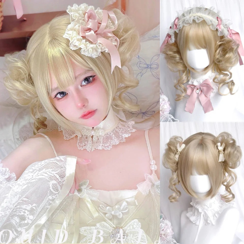 Short Pastel Wavy Synthetic Wig for Cosplay and Parties - 8