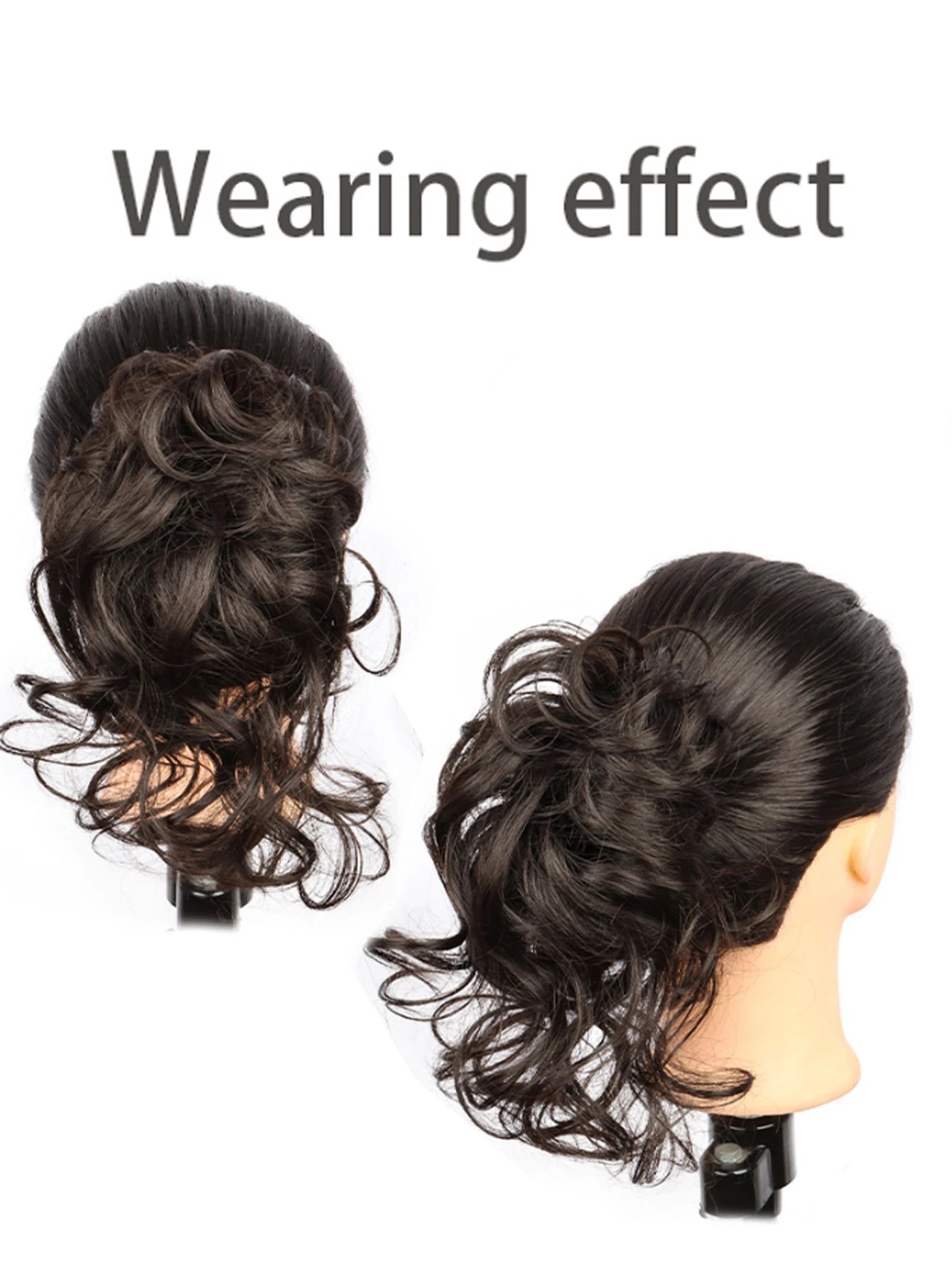 Messy Wavy Claw Clip Hair Bun Extension for Instant Volume - 5
