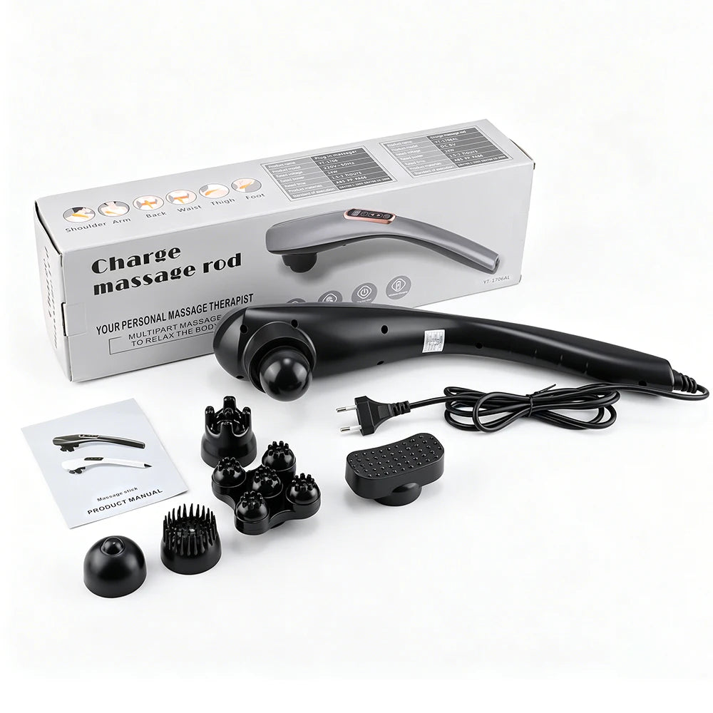 Electric Handheld Percussive Body Massager for Deep Tissue Muscle Relief - 15