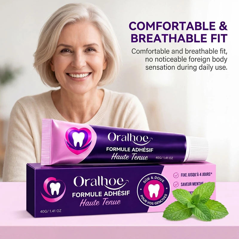 Soft Silicone Denture Adhesive Cushion for Secure Daily Fit and Comfort