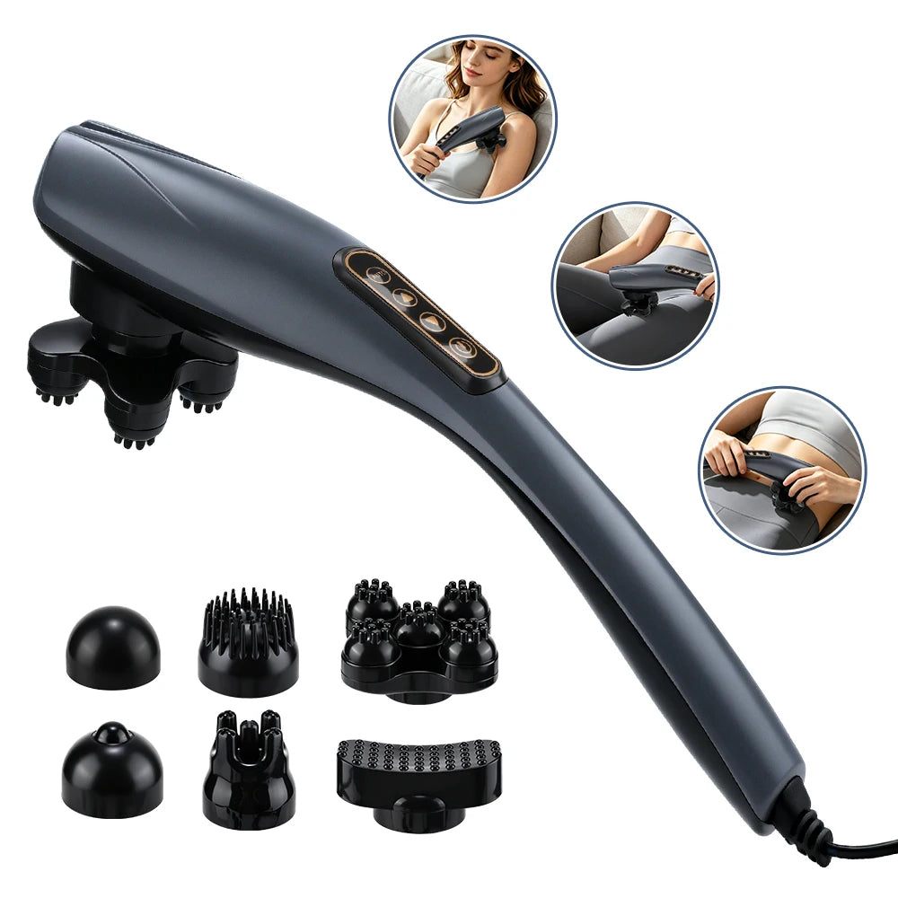 Electric Handheld Percussive Body Massager for Deep Tissue Muscle Relief - 1