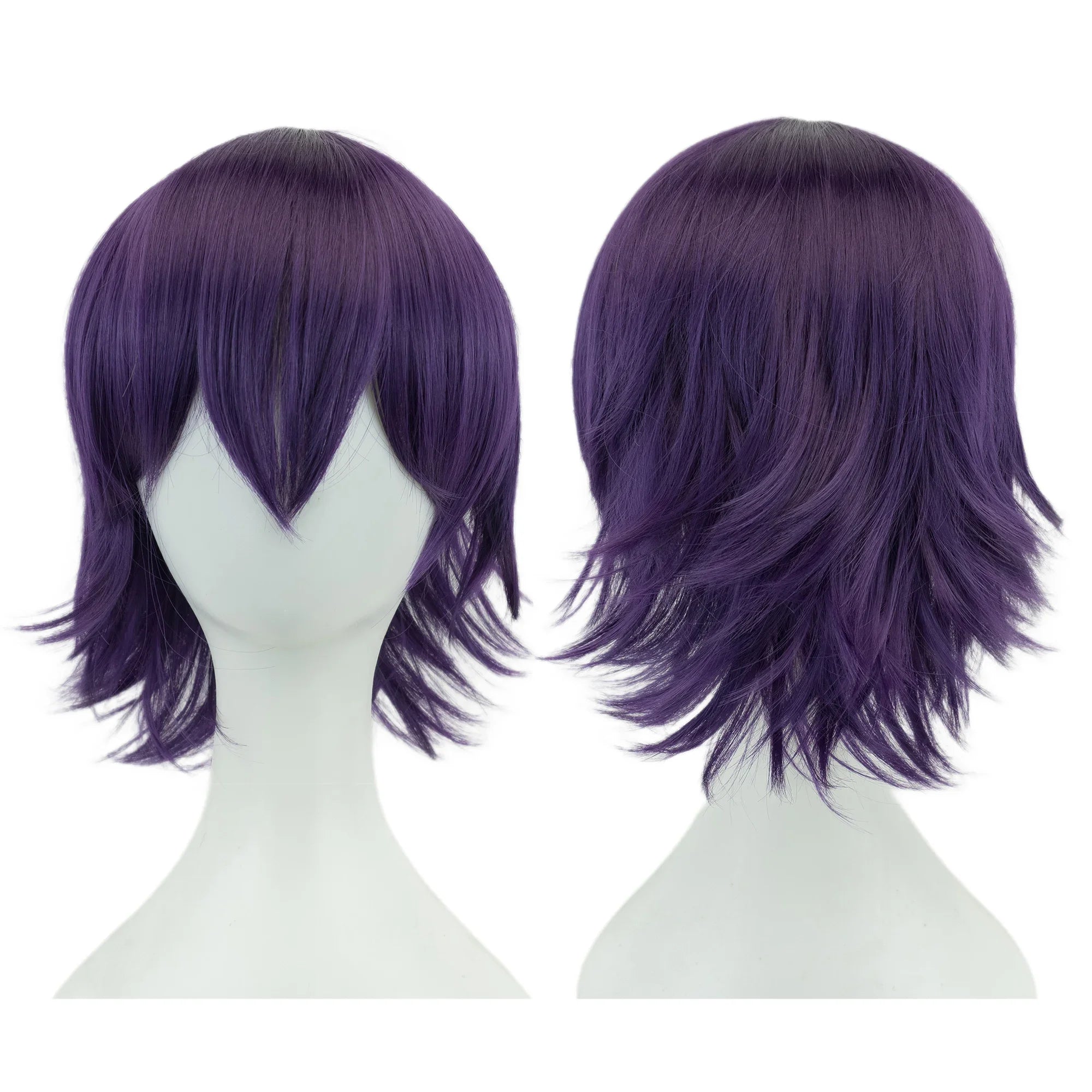 Short Bob Cosplay Wig with Bangs for Costume Parties and Daily Wear - 9