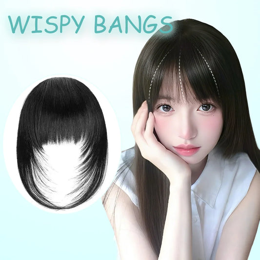 Clip-in Layered Bangs for Instant Hair Style Change