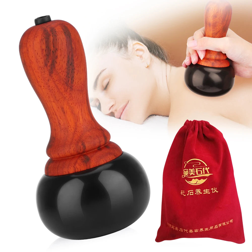 Electric Heated Bian Stone Massage Ball for Full Body Pain Relief
