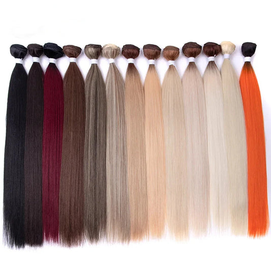 30-Inch Long Straight Synthetic Hair Extensions for Full Volume