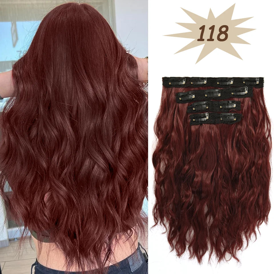 12-Inch Wavy Clip-In Hair Extensions for Daily Volume - 15