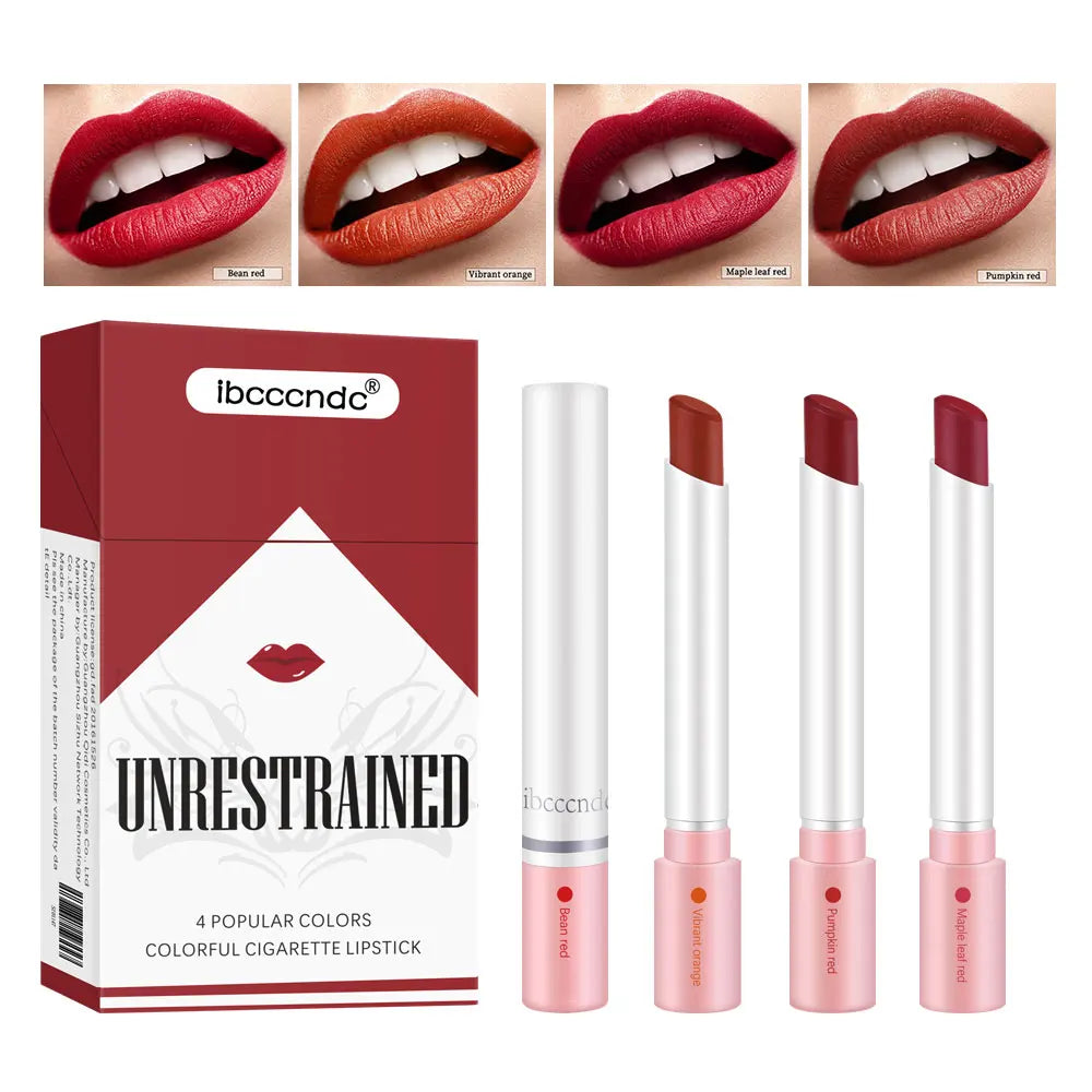 Matte Lipstick Set with Waterproof Long-Lasting Velvet Finish