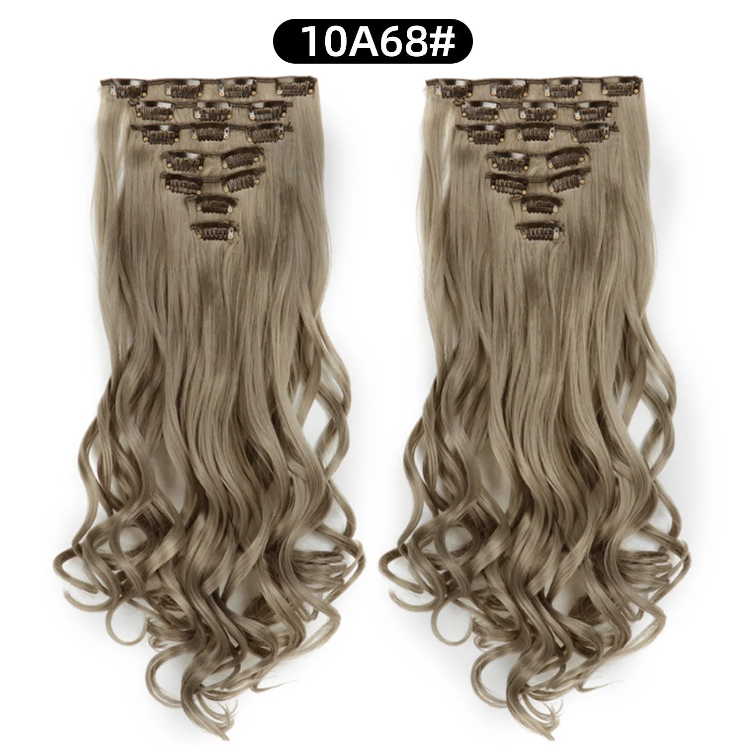 22 Inch Deep Wave Clip-In Hair Extensions Full Head Set - 54