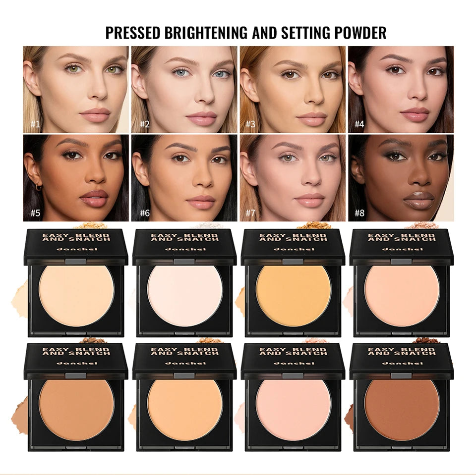 Oil Control Matte Pressed Powder for Flawless Long Lasting Face Makeup