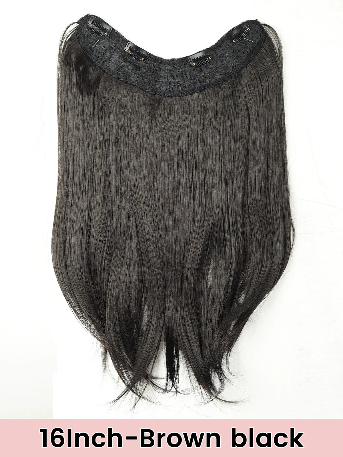 V-Shape Clip-In Hair Extensions for Instant Length and Volume