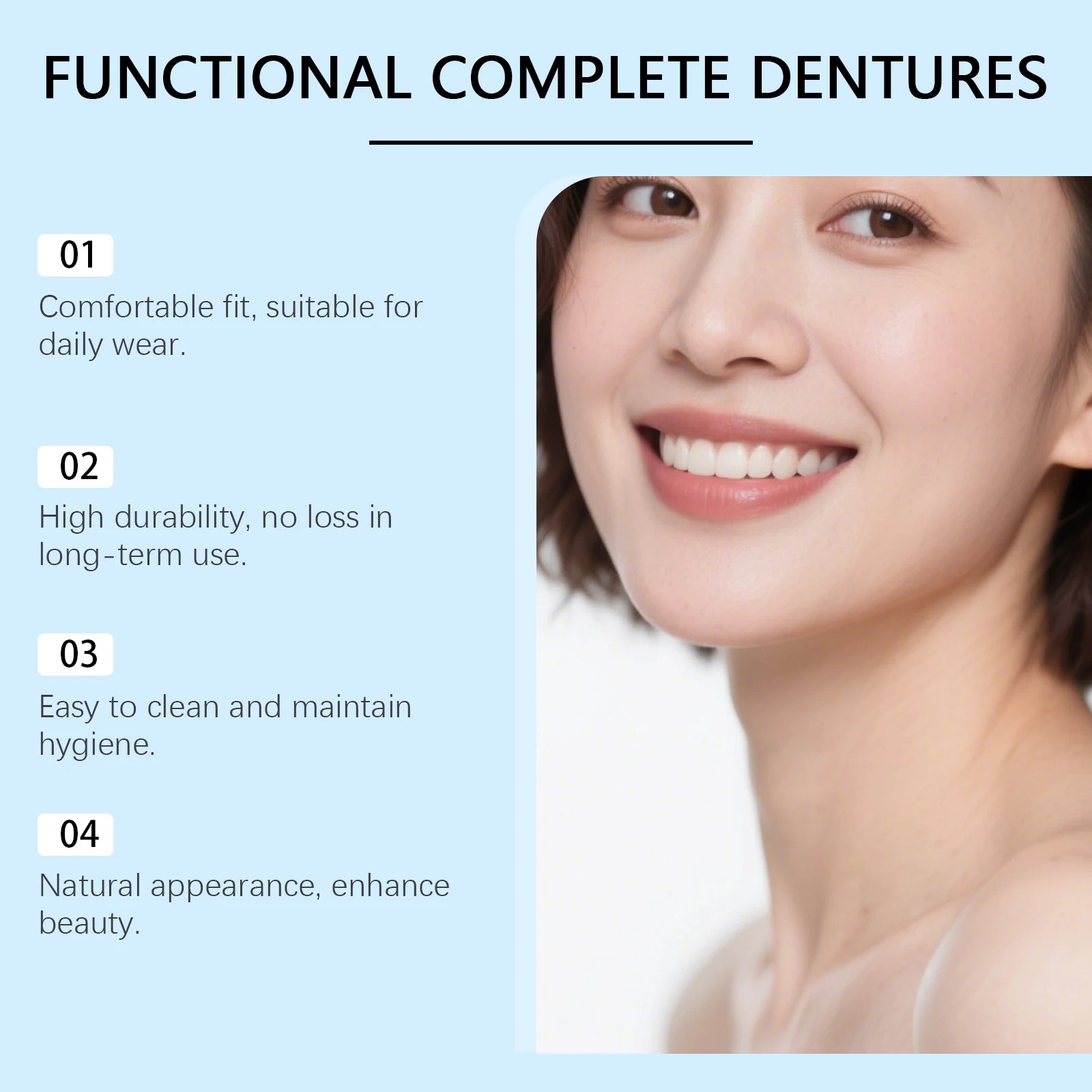 Temporary Cosmetic Denture Set for Instant Smile Transformation - 10