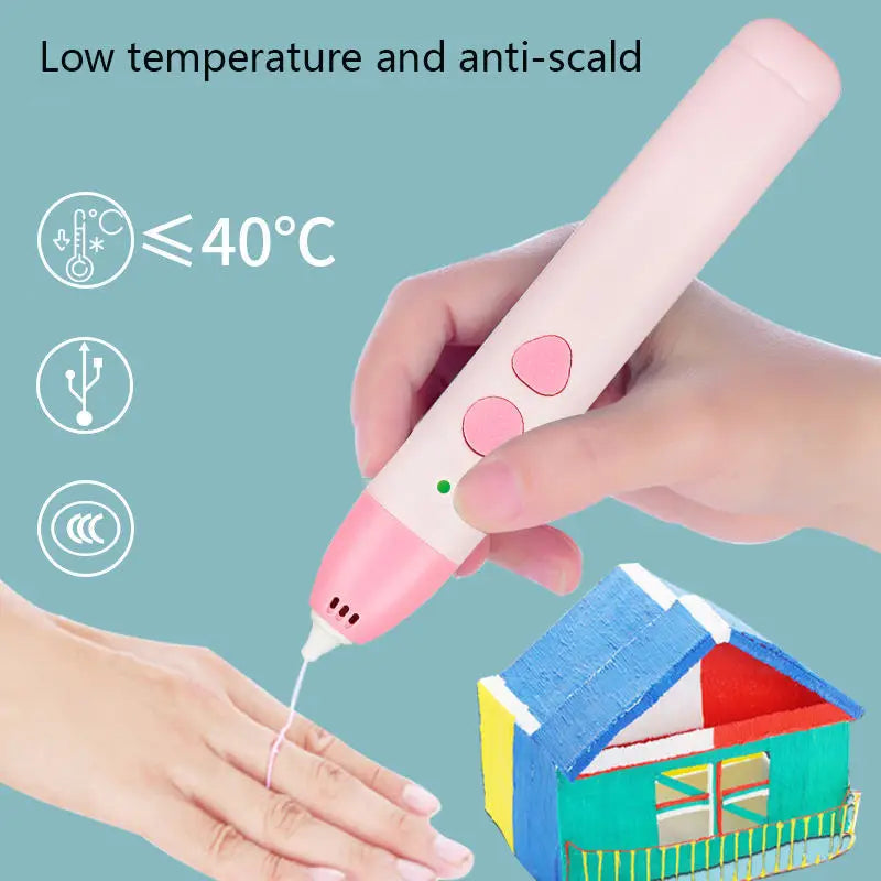 Low Temperature 3D Printing Pen for Kids Creative Drawing and Art - 2