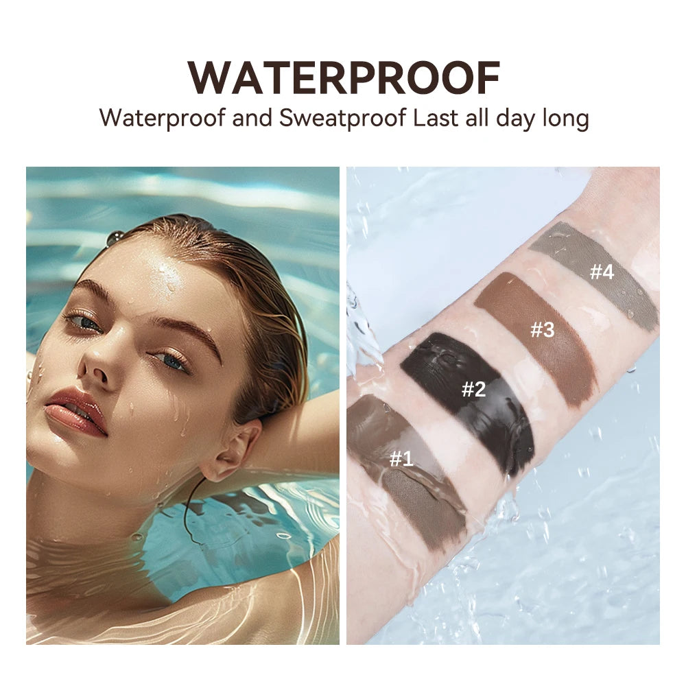 Waterproof Liquid Eyebrow Gel Set for Long-Lasting Natural Defined Brows - 5