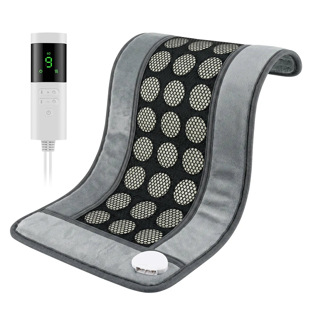 Electric Jade Stone Heating Pad for Pain Relief and Muscle Relaxation - 17