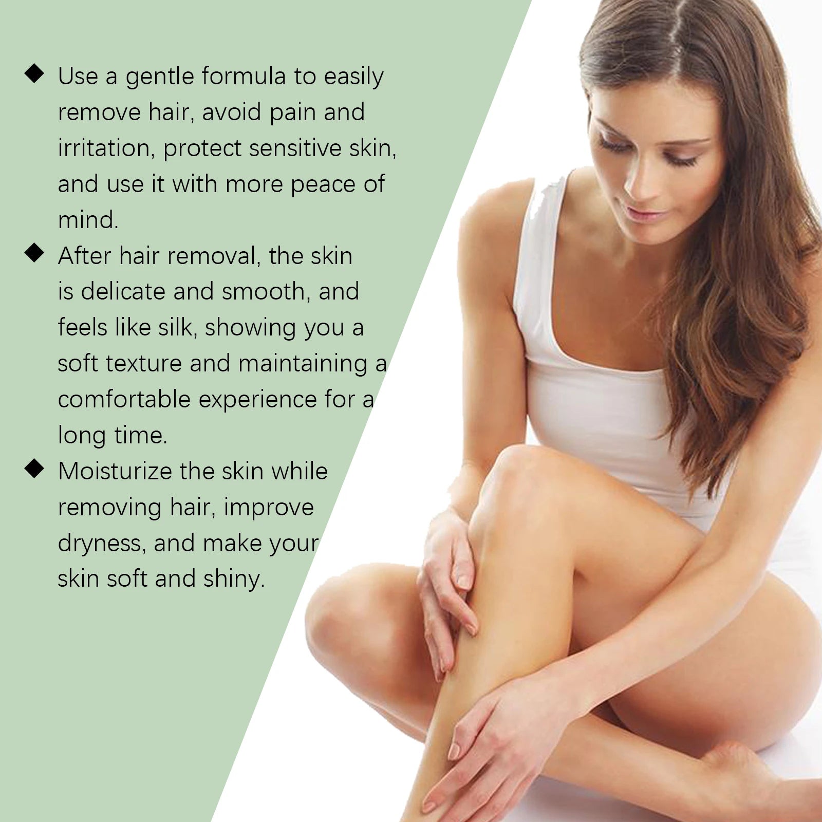 Aloe Vera Painless Hair Removal Cream for Smooth Whole Body Skin - 11
