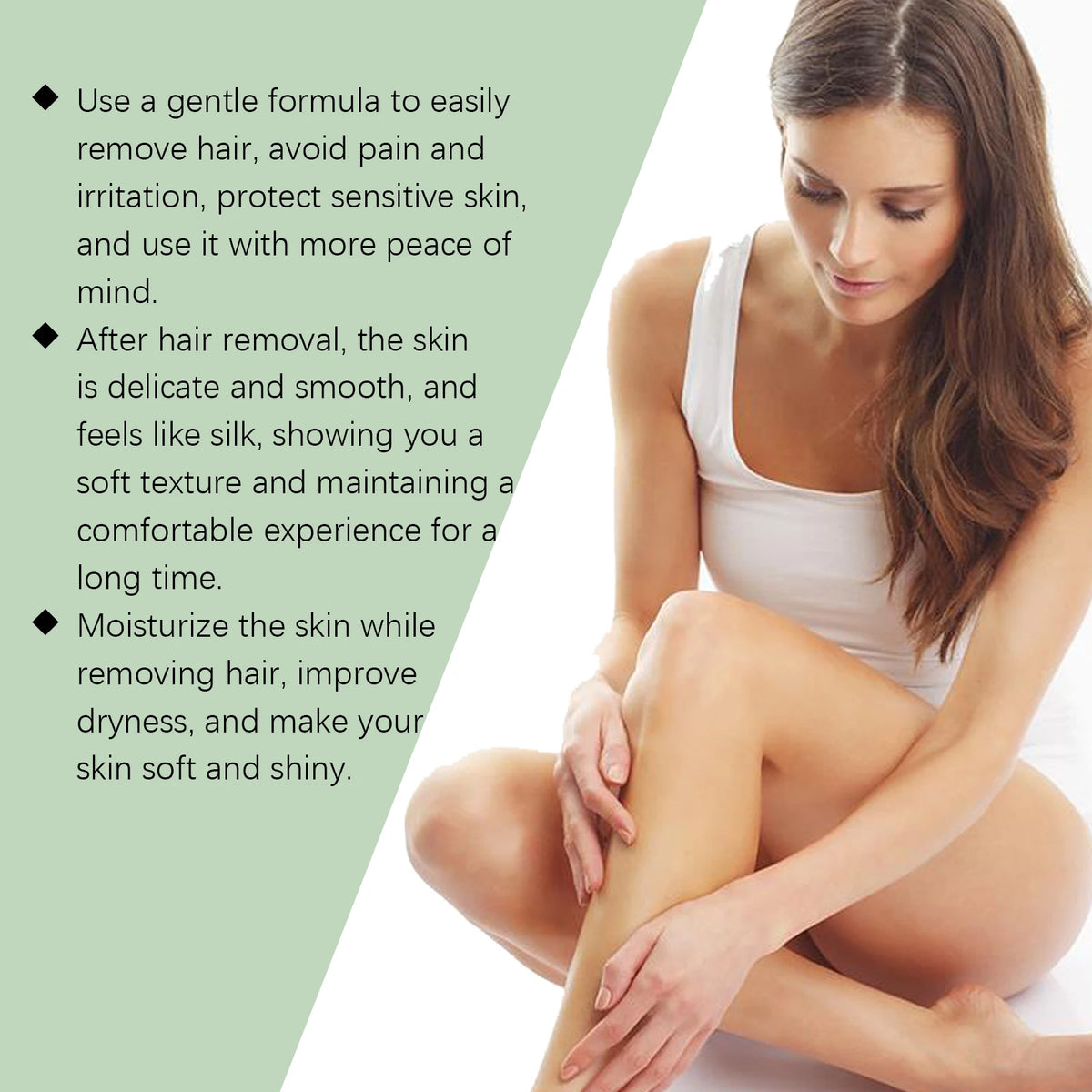 Aloe Vera Painless Hair Removal Cream for Smooth Whole Body Skin