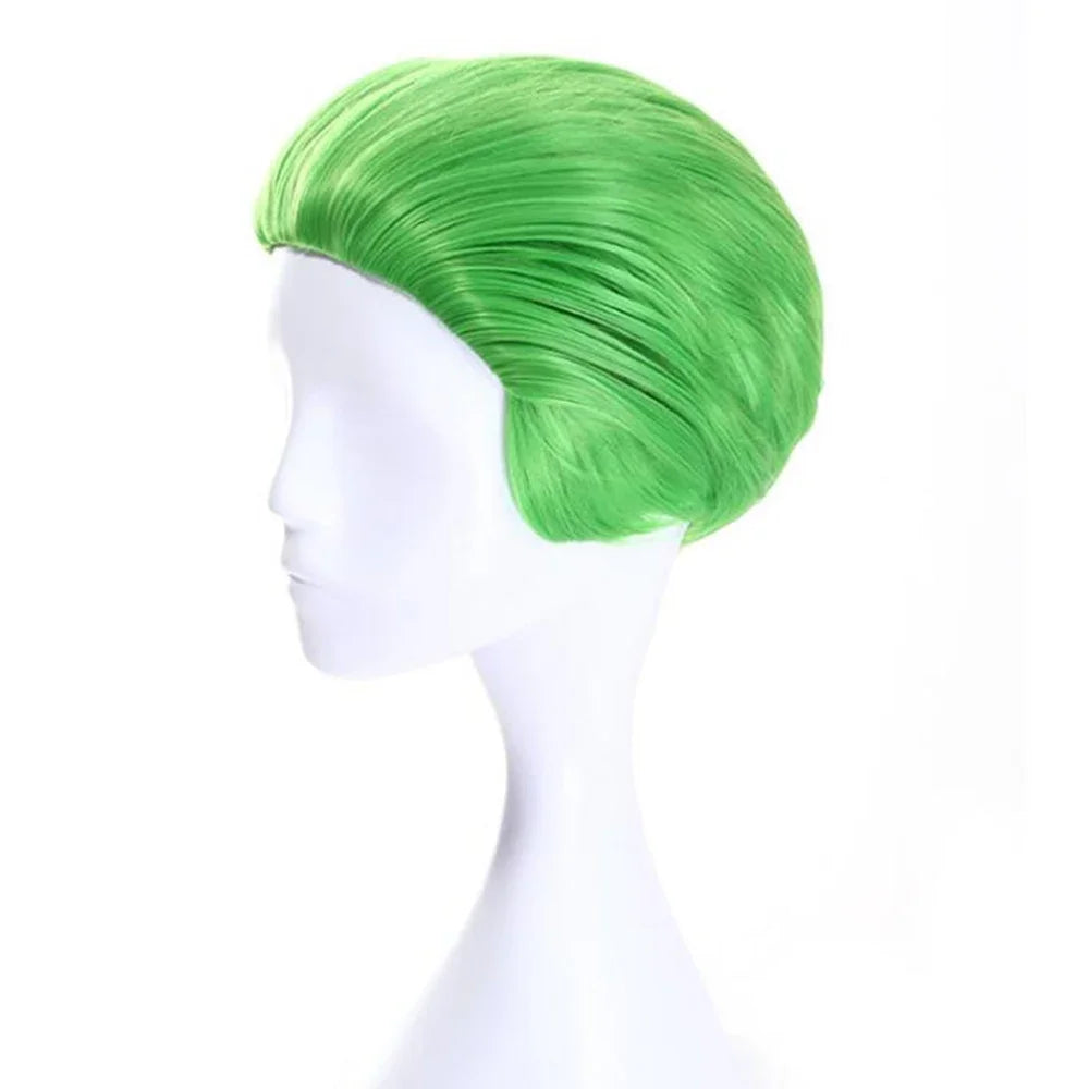 Short Green Cosplay Wig for Halloween Costume Parties and Character Fun - 7
