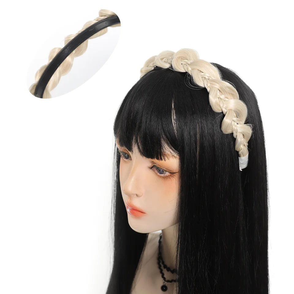 Synthetic Braided Hair Headband for Instant Styling - 7
