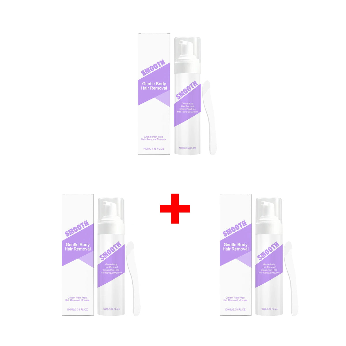 Painless Hair Removal Mousse Foam for Smooth Skin on Arms Legs and Body