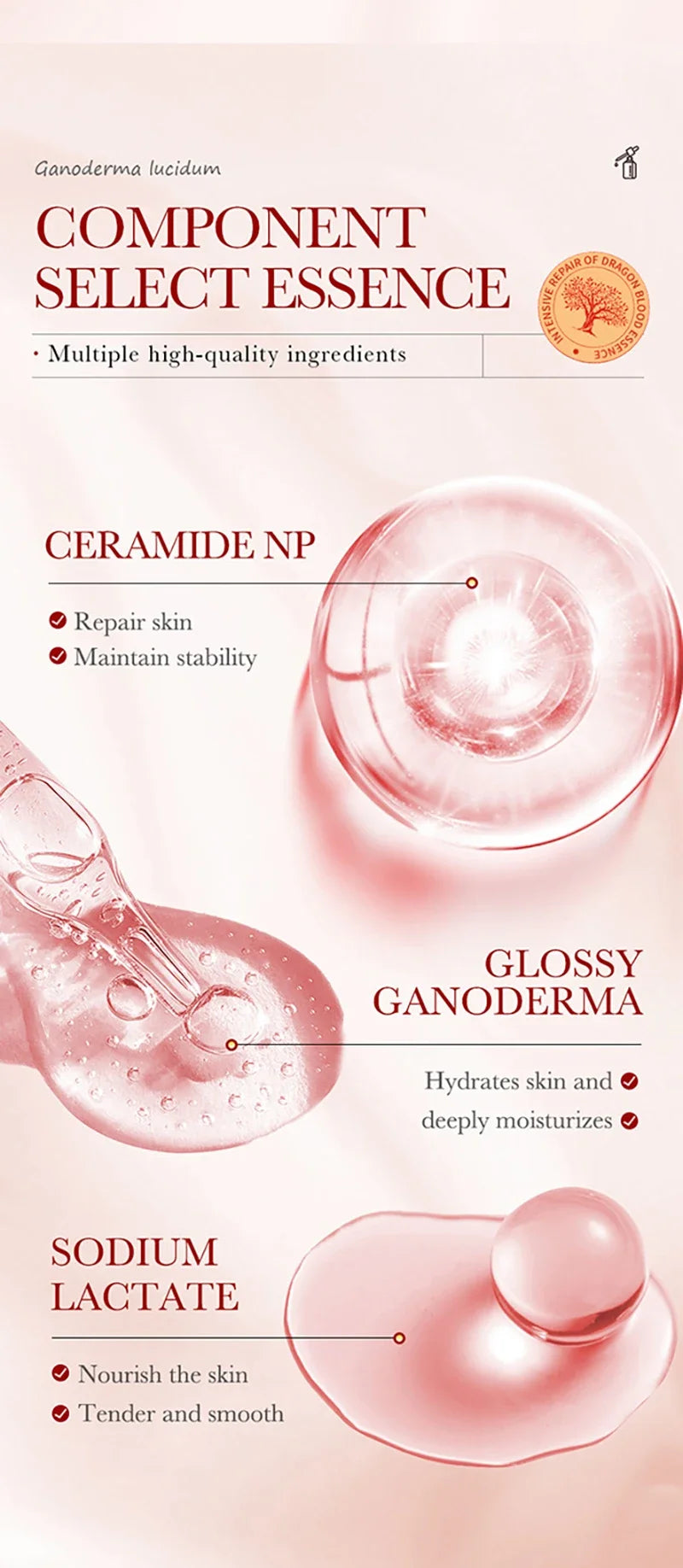 Anti-Aging Dragon Blood Facial Serum for Wrinkle Reduction and Firming