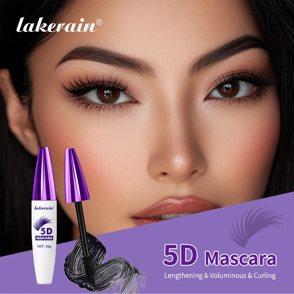 Waterproof 5D Lengthening and Volumizing Mascara for Long-Lasting Lashes - 7