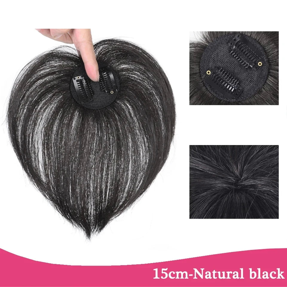Clip-In Hair Topper Bangs Extension for Natural Volume and Style - 52