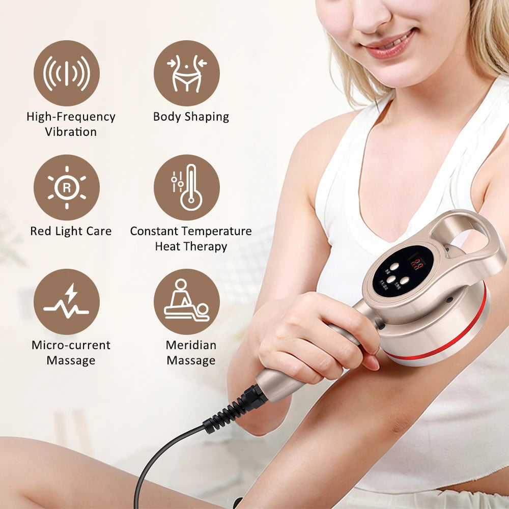 Electric Microcurrent Meridian Body Massager for Cellulite and Relaxation - 2