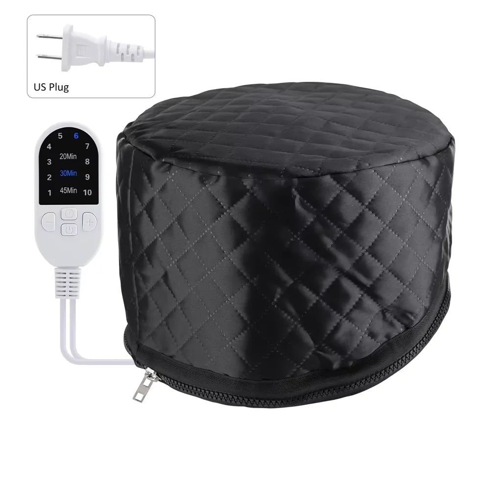 Electric Thermal Hair Steamer Cap for Deep Conditioning Treatments - 16