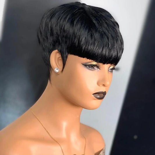 Short Pixie Cut Synthetic Wig for Women