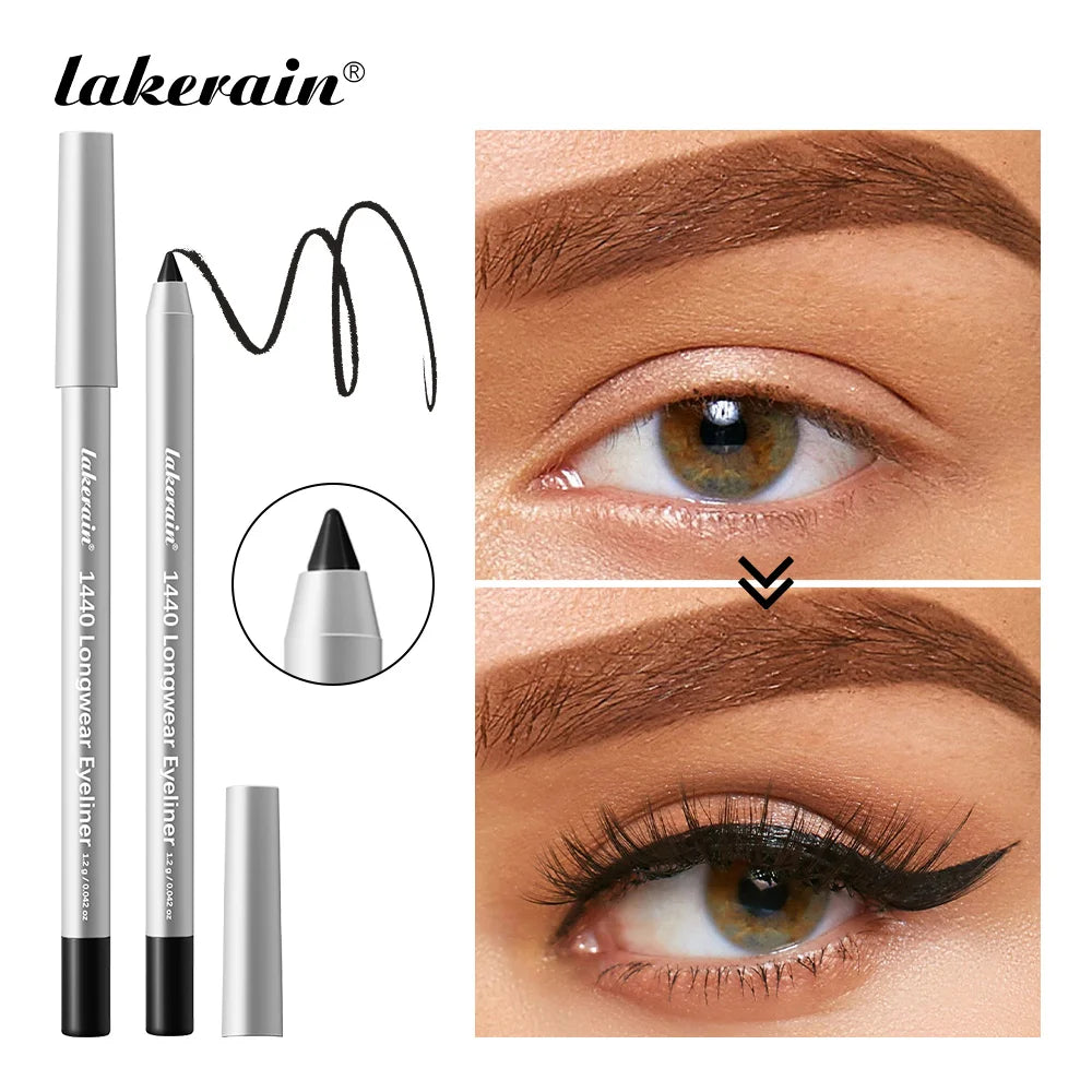 Waterproof Long-Lasting Eyeliner Pencil for Precise Smokey Eye Makeup