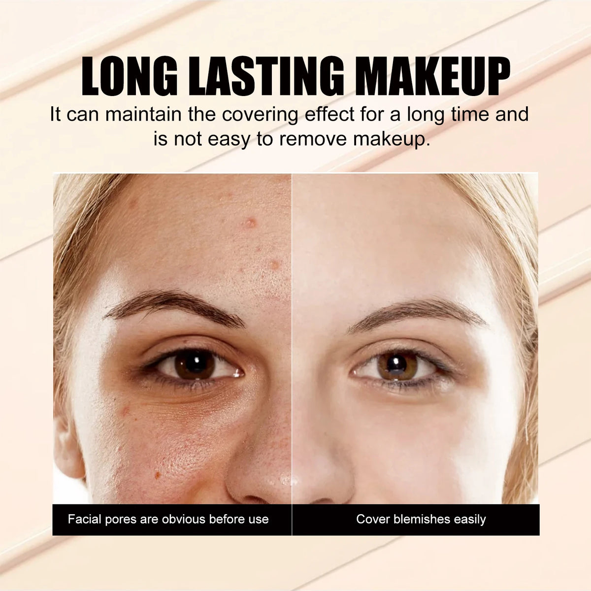 3-Color Cream Concealer Palette for Dark Circles and Blemish Coverage