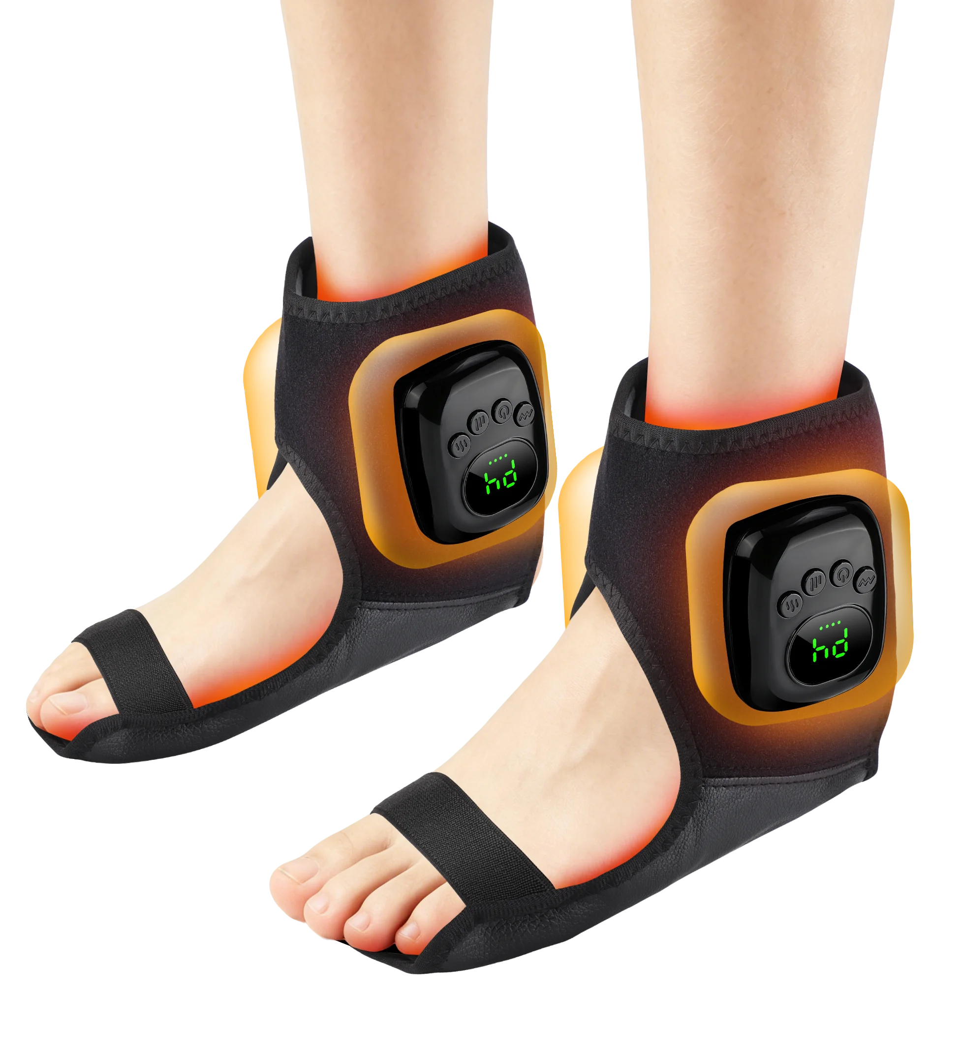 Wireless Heated Air Compression Ankle Massager for Pain Relief - 17