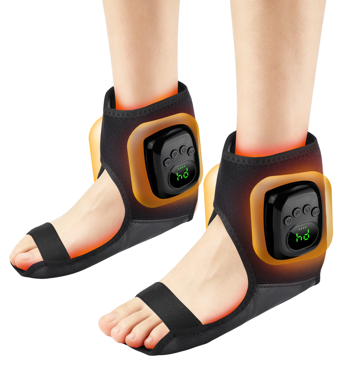 Wireless Heated Air Compression Ankle Massager for Pain Relief
