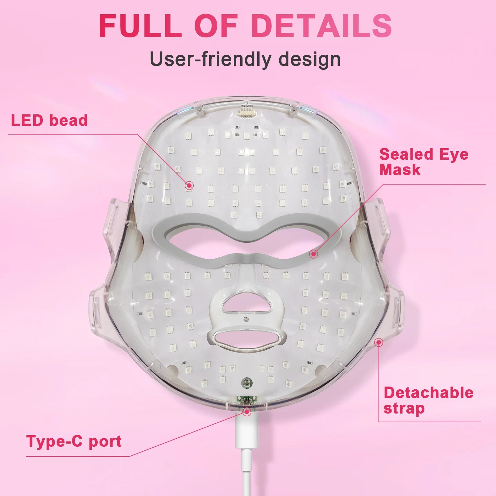 7-Color LED Photon Facial Mask for Skin Rejuvenation and Anti-Aging - 13