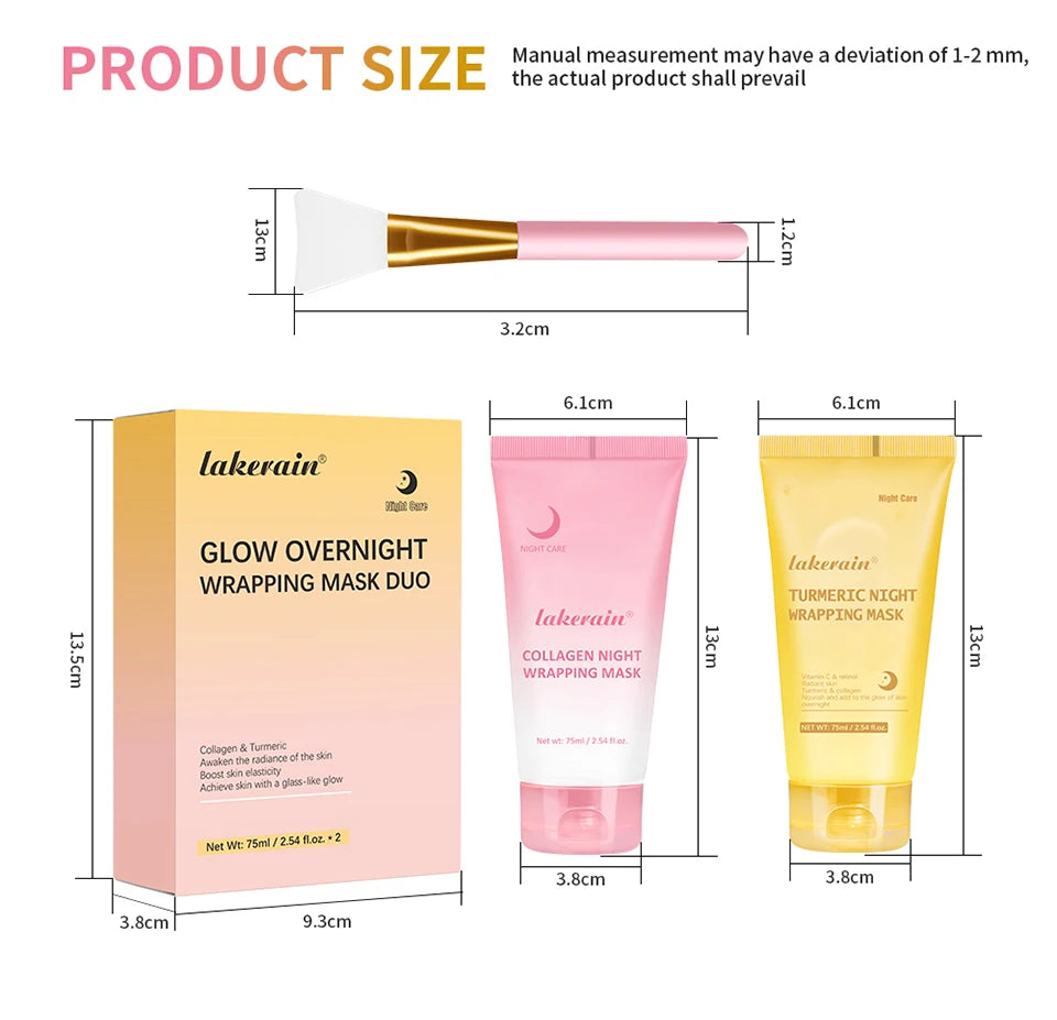 Overnight Hydrating and Firming Peel-Off Face Mask Duo Set - 14