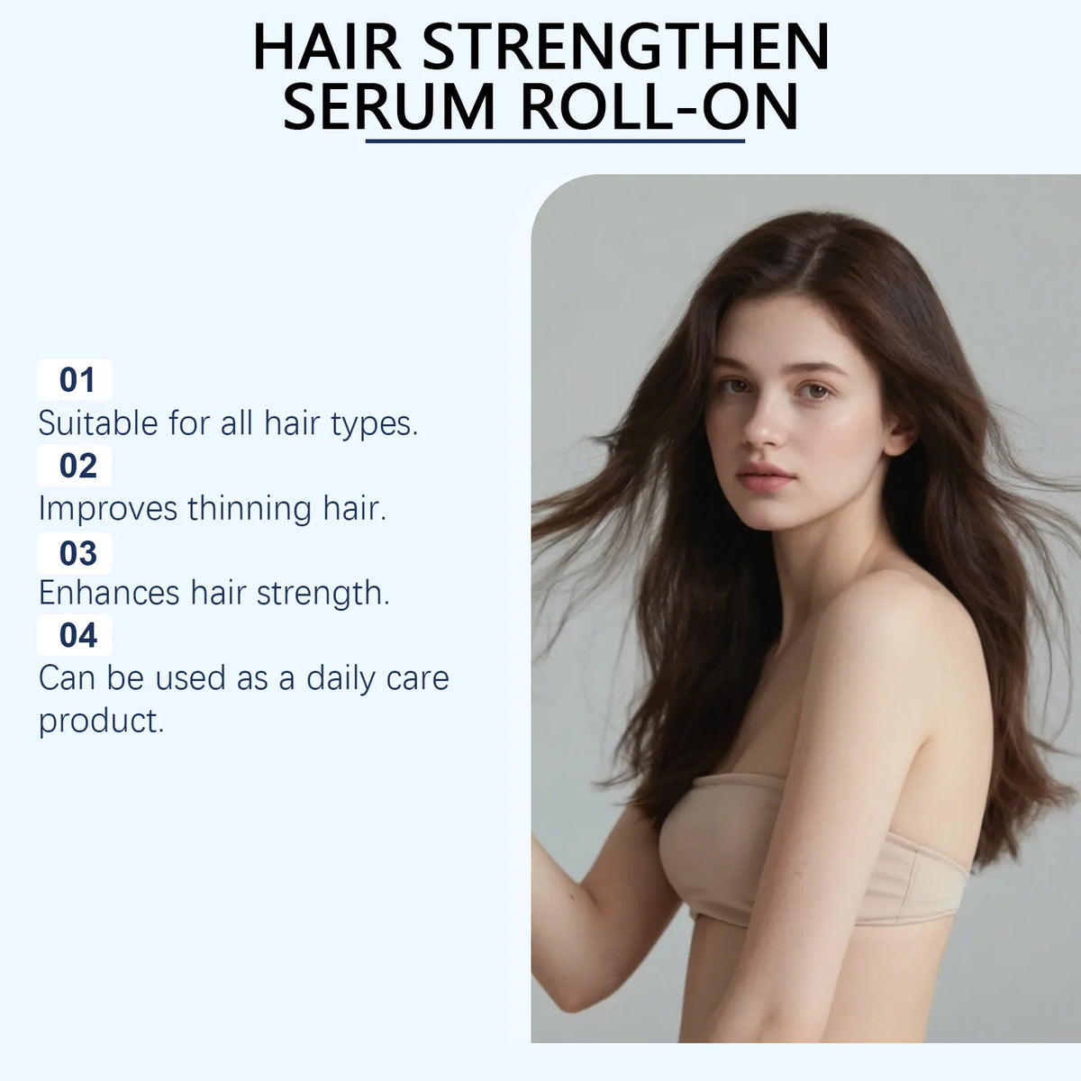 Rosemary Hair Growth Serum Roller for Thinning Hair and Scalp Nourishment