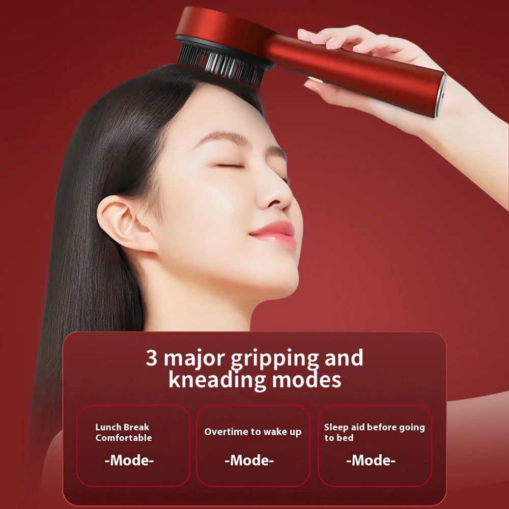 Electric Scalp Massage Comb with Essential Oil Applicator and Red Light - 15