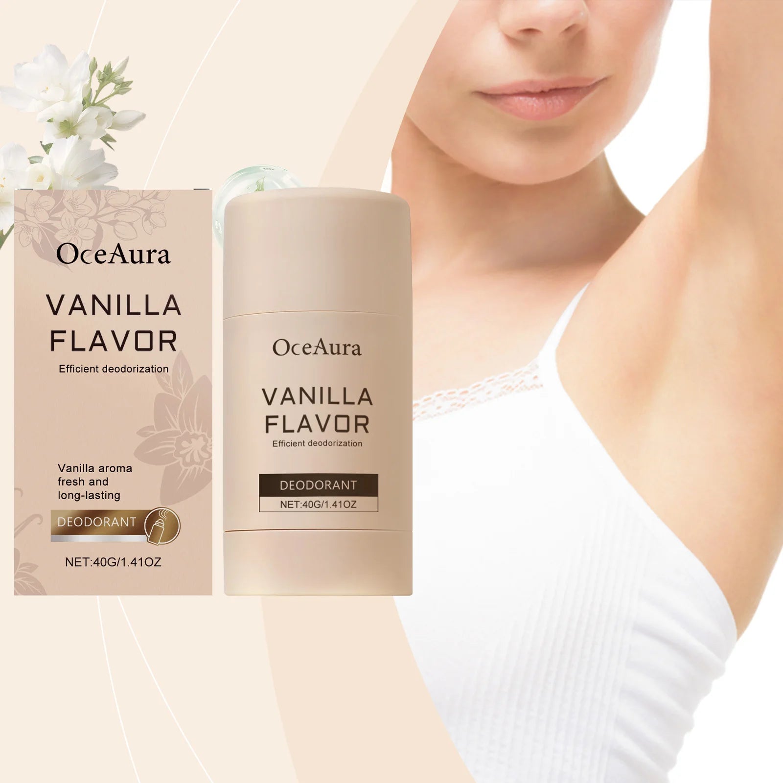 Long-Lasting Vanilla Scented Natural Deodorant Stick for Men and Women - 7
