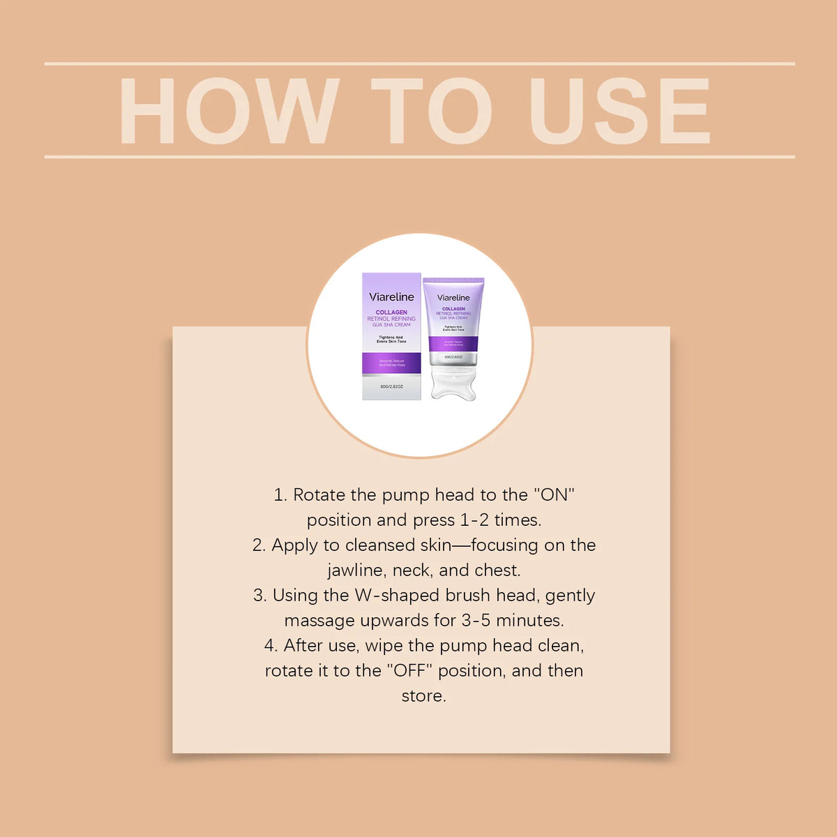 Collagen Retinol Sculpting Gua Sha Cream for Face Lifting and Tightening