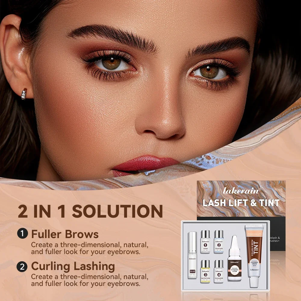 Professional Lash Lift and Eyebrow Tinting Kit for Salon-Quality Results - 4