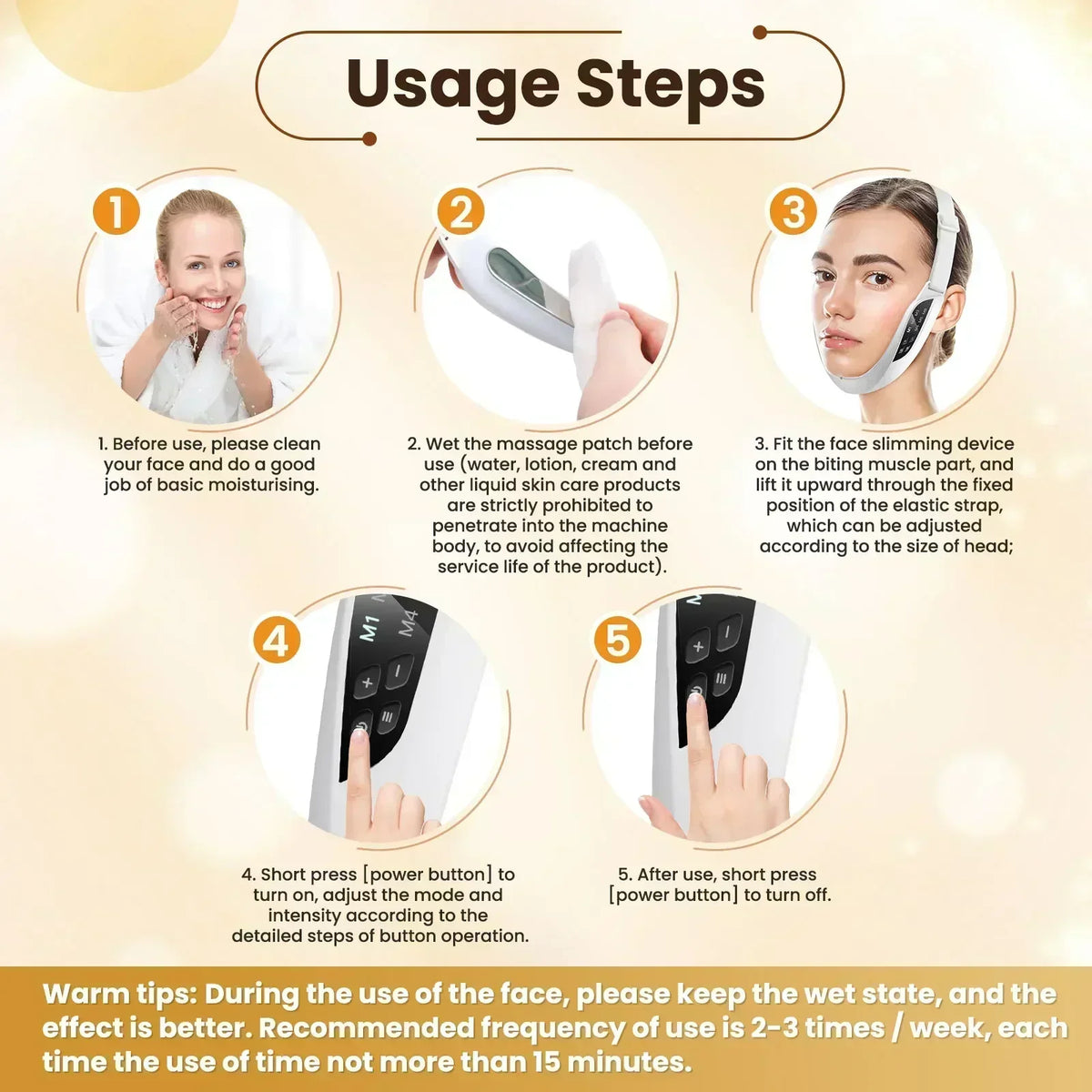 Electric V-Face Lifting Massager for Facial Firming and Skin Toning