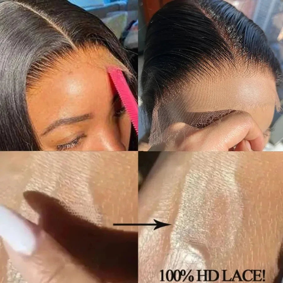 Straight Human Hair Lace Closure for Natural Seamless Styles - 6