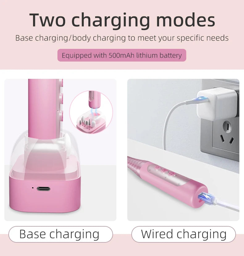 Cordless Electric Nail Drill Kit for Salon-Quality Manicures at Home