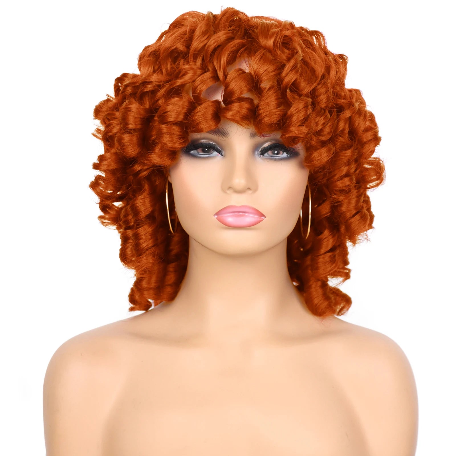 Short Curly Afro Wig for Daily Wear Natural Synthetic Hair - 17
