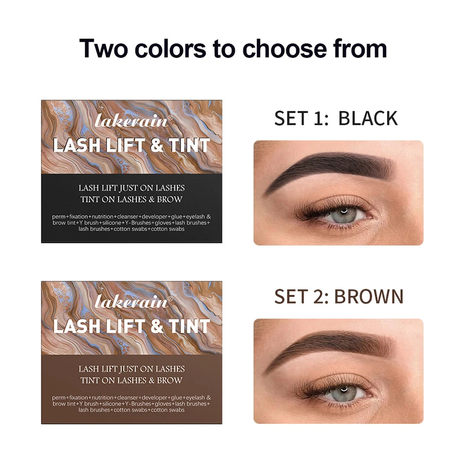 Professional Lash Lift and Eyebrow Tinting Kit for Salon-Quality Results - 12