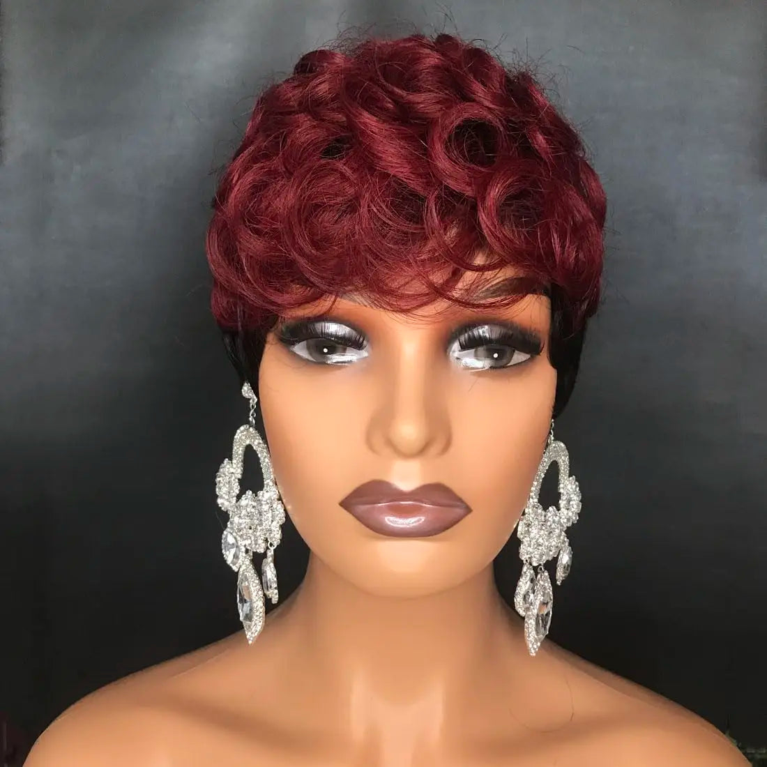 Short Curly Pixie Cut Wig for Women